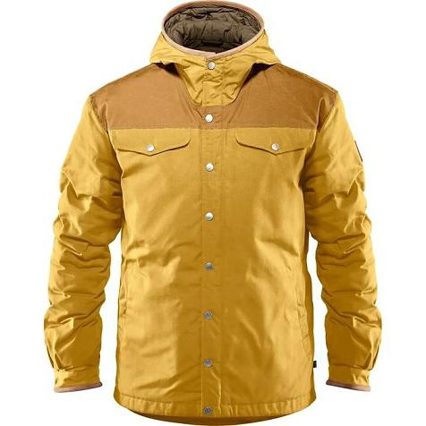 Fjallraven Greenland Down Jacket Yellow Singapore For Men (SG-638228)